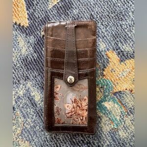 HOBO Brown Leather Wallet